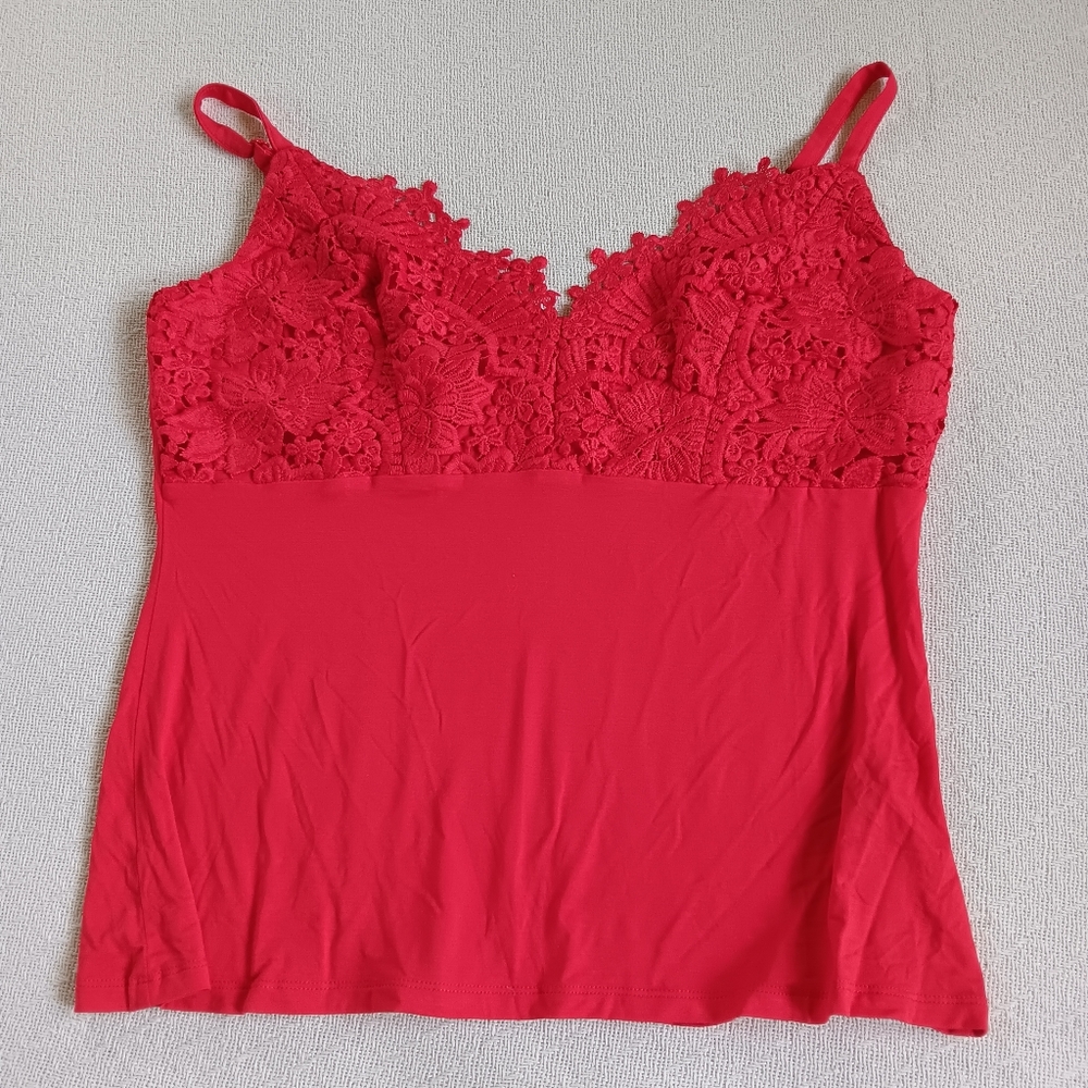 Boston Proper lace tank top.  Looks like new.  Material is soft and lightweight.